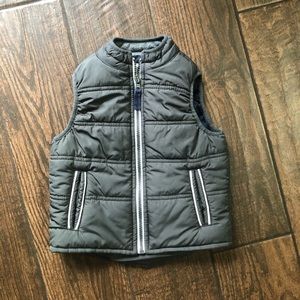 Carters gray puff vest - 24 months